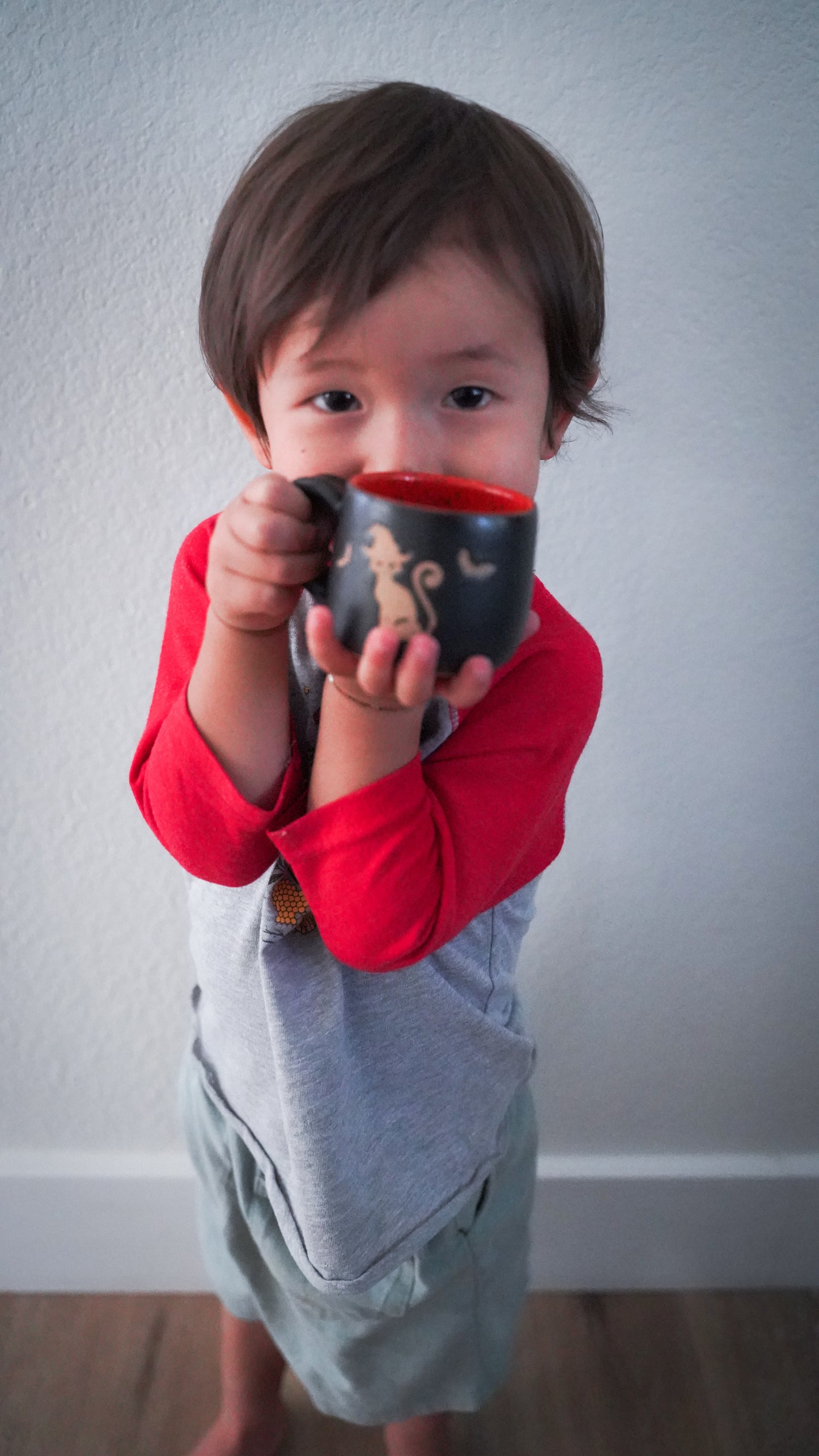 Spooky kitty espresso mug