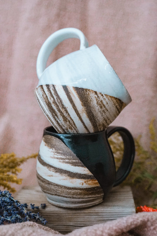 Black Marble Mug