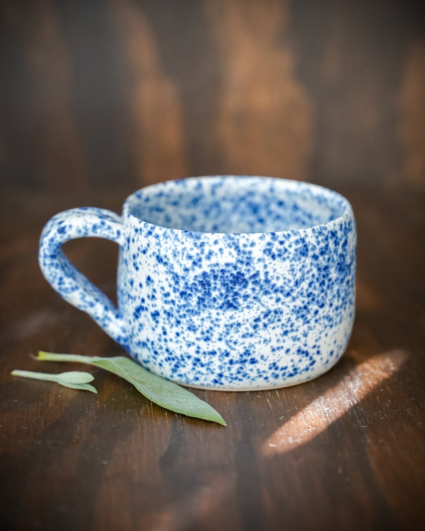 Min’s yogurt mug ( blue freckle)