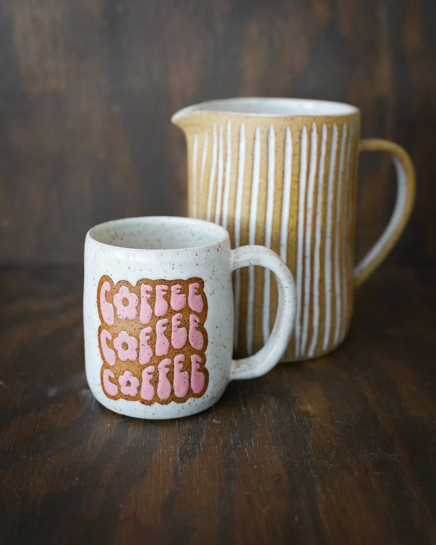 Coffee coffee coffee Mug/Handmade Ceramic Large Coffee Mug/Unique Large Mug/Birthday Gift/ Coffee Tea Drink Gift