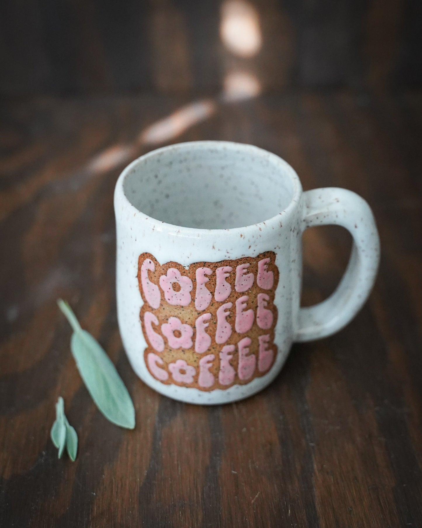 Coffee coffee coffee Mug/Handmade Ceramic Large Coffee Mug/Unique Large Mug/Birthday Gift/ Coffee Tea Drink Gift