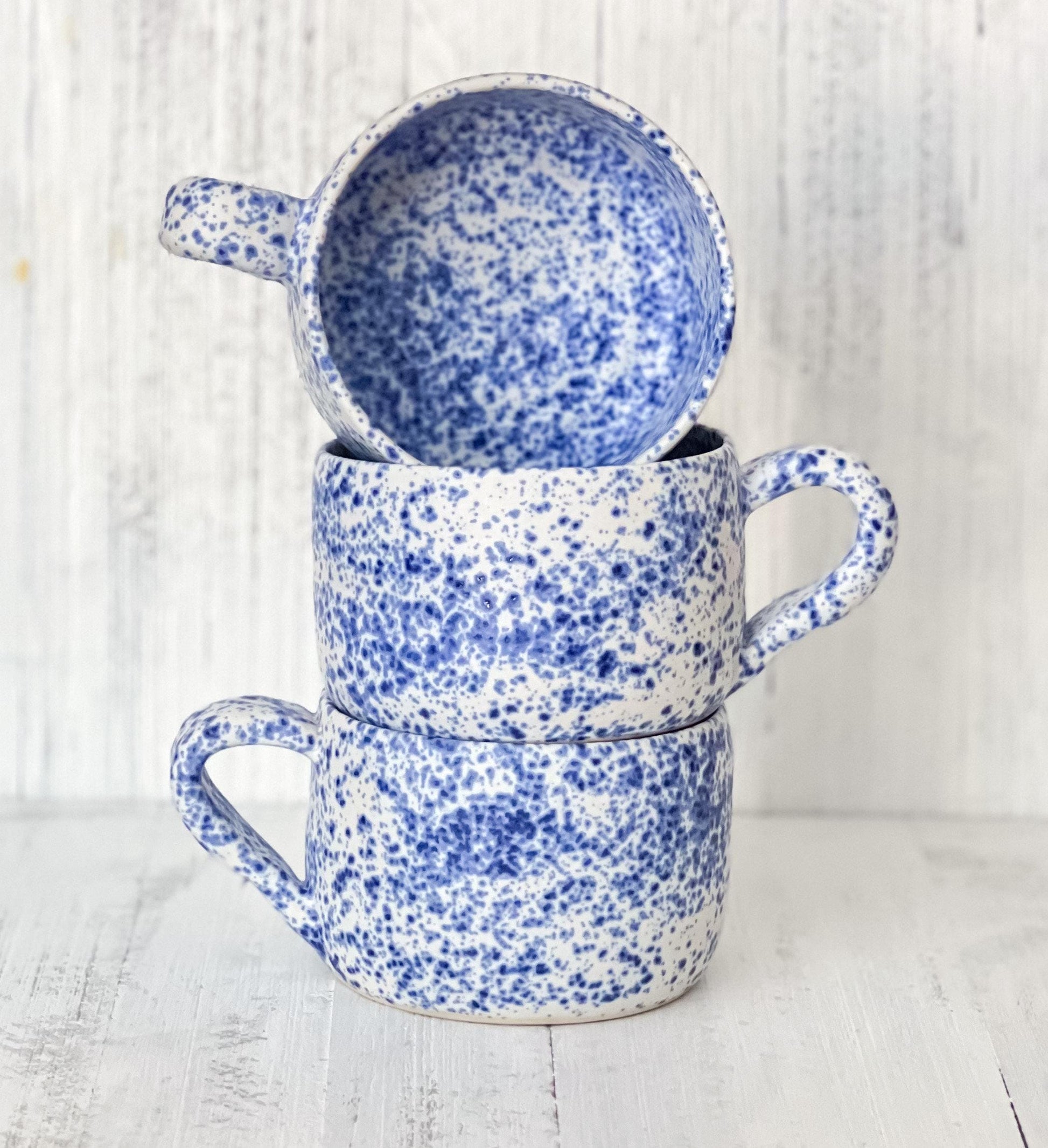 Min’s yogurt mug ( blue freckle)