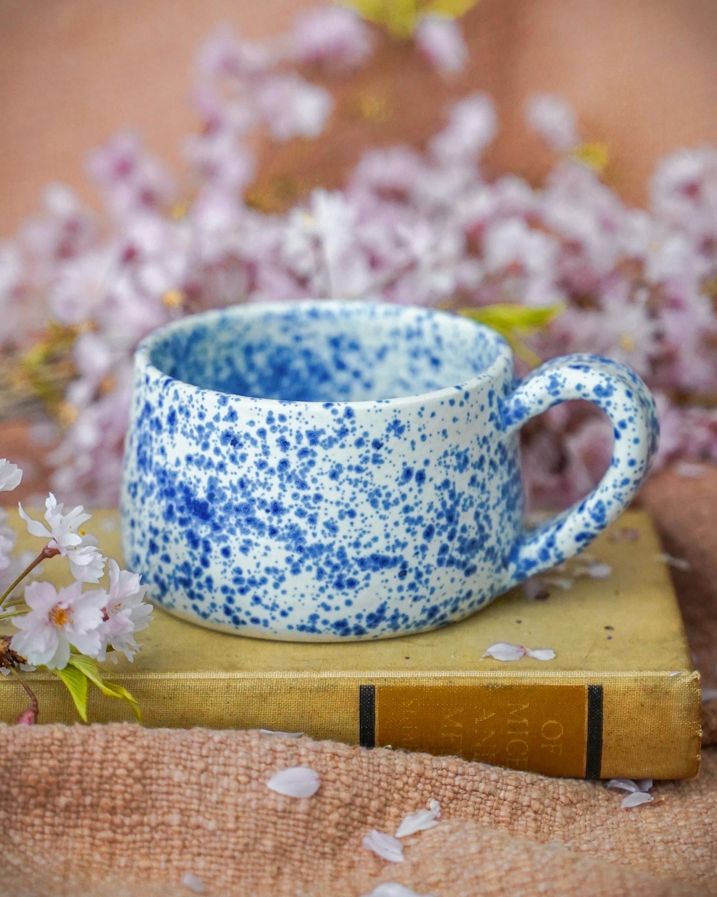 Min’s yogurt mug ( blue freckle)